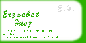erzsebet husz business card